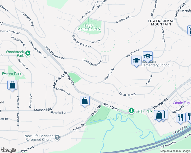 map of restaurants, bars, coffee shops, grocery stores, and more near in Abbotsford