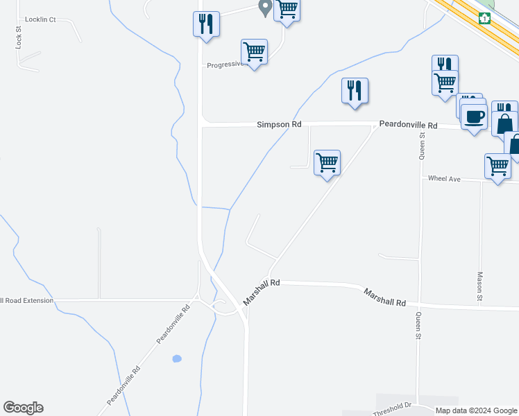 map of restaurants, bars, coffee shops, grocery stores, and more near 2200 Iron Mills Ct in Abbotsford