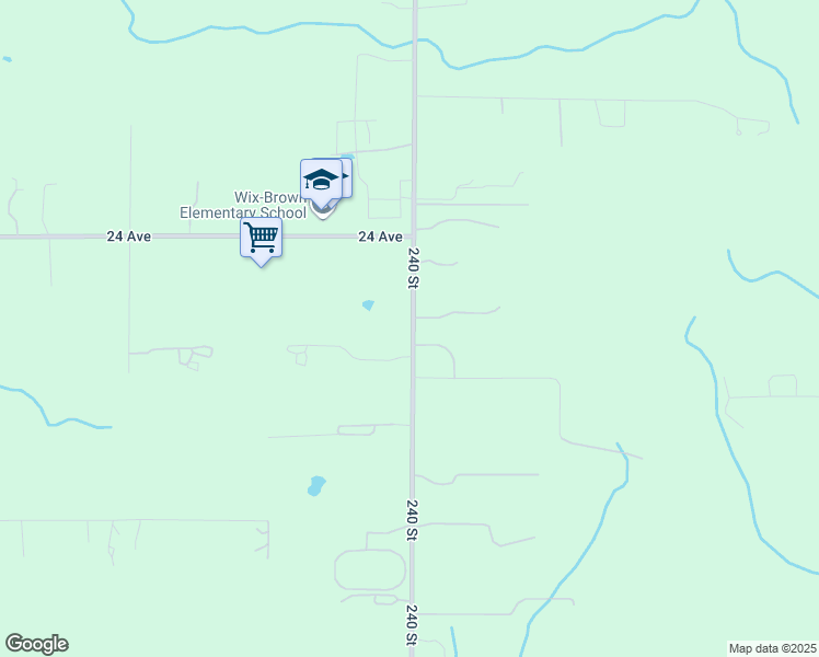 map of restaurants, bars, coffee shops, grocery stores, and more near 2271 240 Street in Langley Township