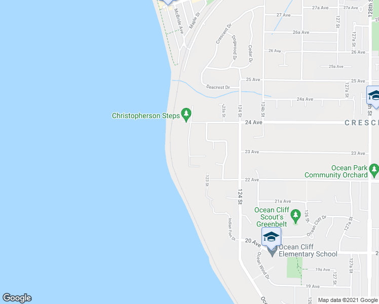 map of restaurants, bars, coffee shops, grocery stores, and more near 2310 Christopherson Road in Surrey