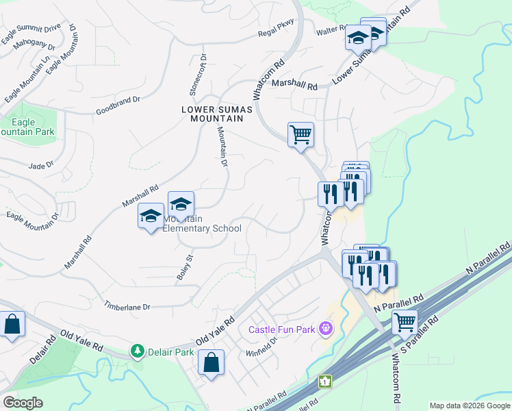 map of restaurants, bars, coffee shops, grocery stores, and more near in Abbotsford