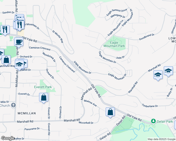 map of restaurants, bars, coffee shops, grocery stores, and more near 2351 Cranberry Court in Abbotsford