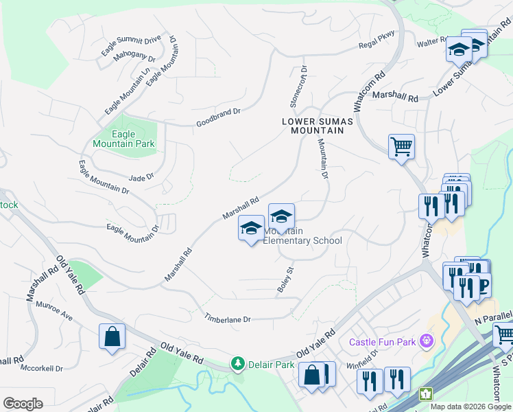 map of restaurants, bars, coffee shops, grocery stores, and more near 35794 Graystone Drive in Abbotsford