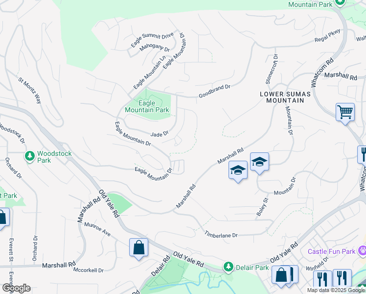 map of restaurants, bars, coffee shops, grocery stores, and more near 2430 Jonquil Court in Abbotsford