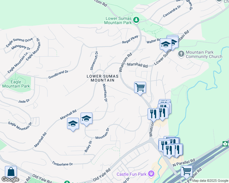 map of restaurants, bars, coffee shops, grocery stores, and more near 35940 Sundew Place in Abbotsford