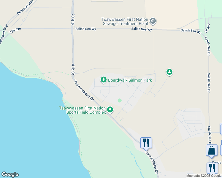 map of restaurants, bars, coffee shops, grocery stores, and more near 4292 Wolf Way in Metro Vancouver