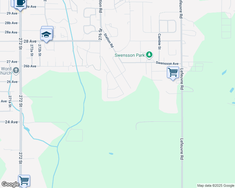 map of restaurants, bars, coffee shops, grocery stores, and more near 27687 Railcar Crescent in Abbotsford