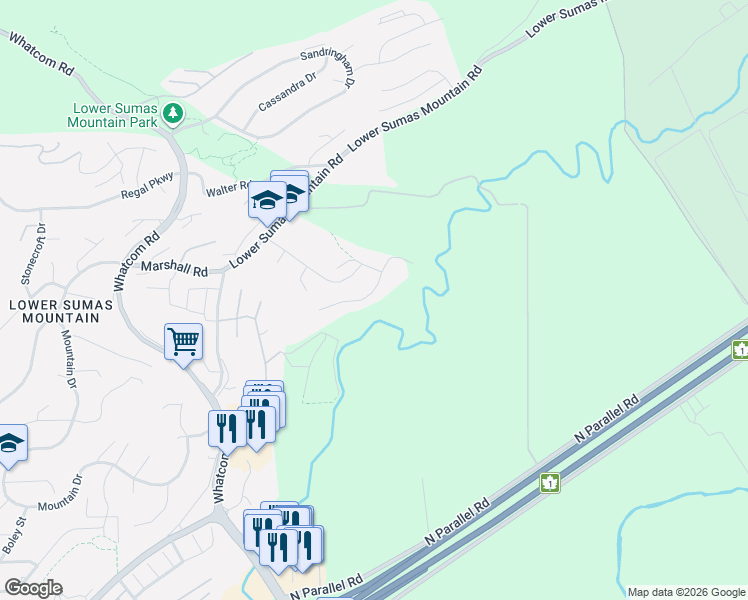 map of restaurants, bars, coffee shops, grocery stores, and more near 36404 Country Place in Abbotsford