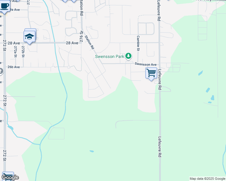 map of restaurants, bars, coffee shops, grocery stores, and more near 2557 Caboose Place in Abbotsford