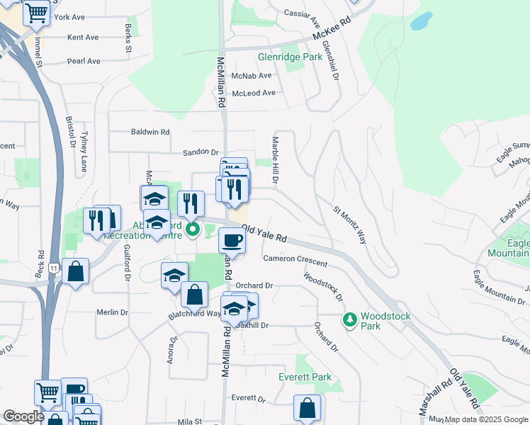 Old Yale Road Map 34909 Old Yale Road, Abbotsford Bc - Walk Score