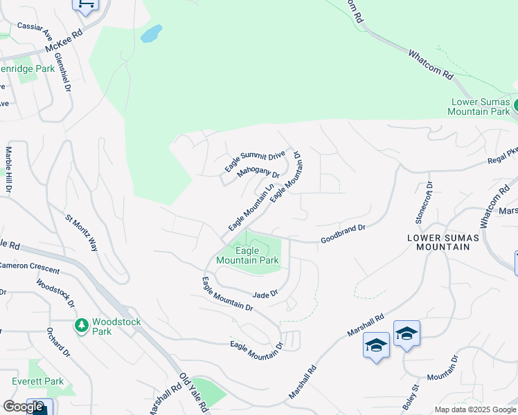map of restaurants, bars, coffee shops, grocery stores, and more near 2617 Eagle Mountain Drive in Abbotsford