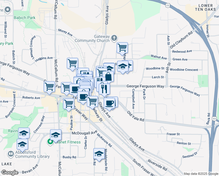 Street Map Of Abbotsford Bc 2644 Cyril Street, Abbotsford Bc - Walk Score