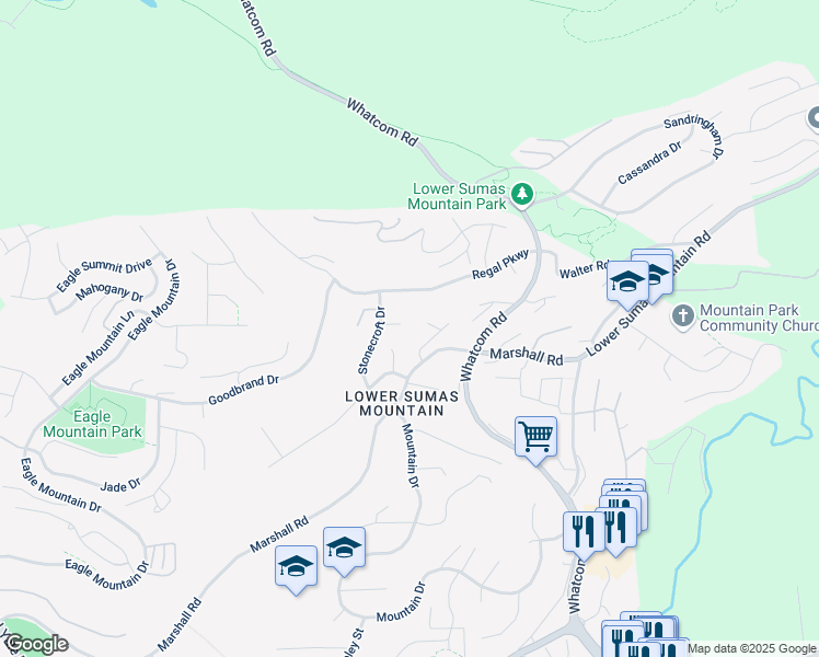 map of restaurants, bars, coffee shops, grocery stores, and more near 35918 Stonecroft Place in Abbotsford