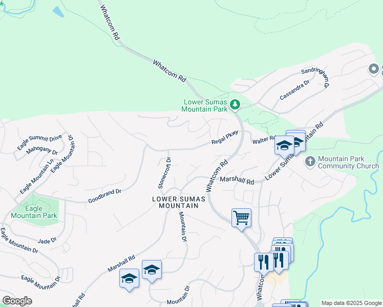 map of restaurants, bars, coffee shops, grocery stores, and more near 35946 Regal Parkway in Abbotsford