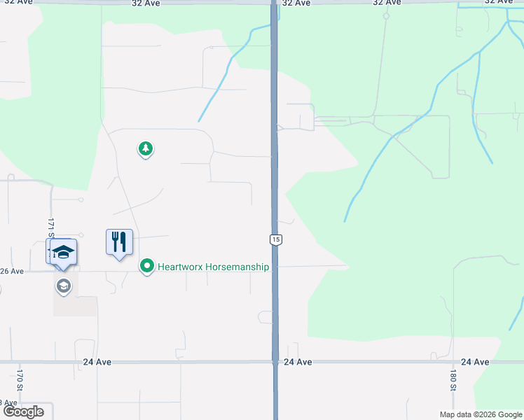 map of restaurants, bars, coffee shops, grocery stores, and more near 2727 176 Street in Surrey