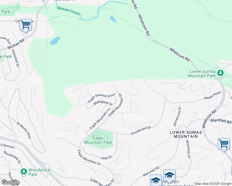 map of restaurants, bars, coffee shops, grocery stores, and more near 35383 Eagle Summit Drive in Abbotsford