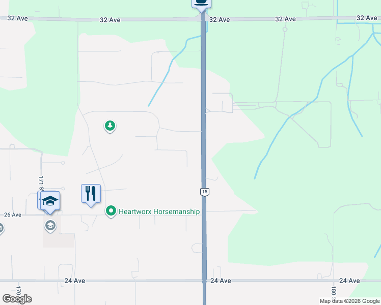 map of restaurants, bars, coffee shops, grocery stores, and more near 17588 28 Avenue in Surrey