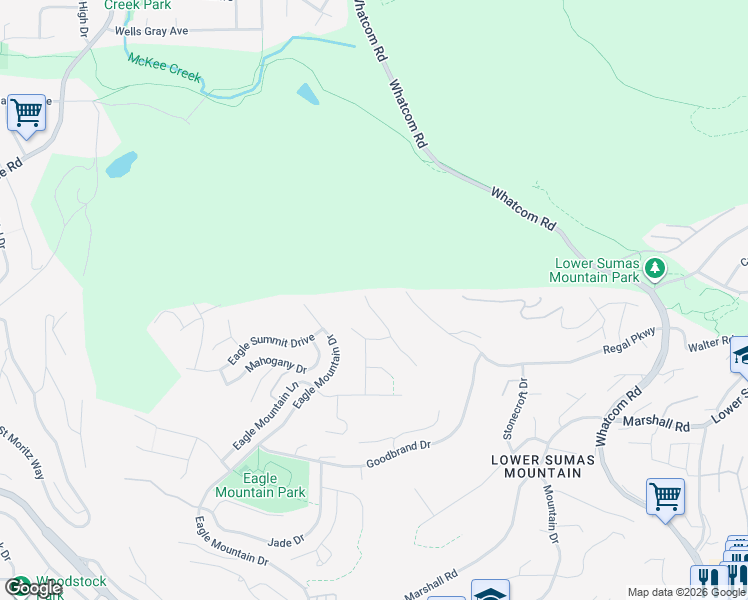 map of restaurants, bars, coffee shops, grocery stores, and more near 2760 Aquila Drive in Abbotsford