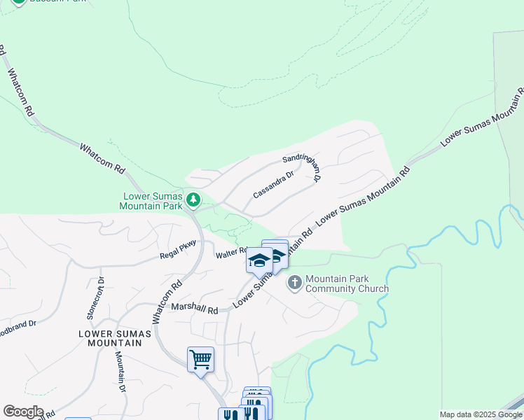 map of restaurants, bars, coffee shops, grocery stores, and more near 36381 Sandringham Drive in Abbotsford