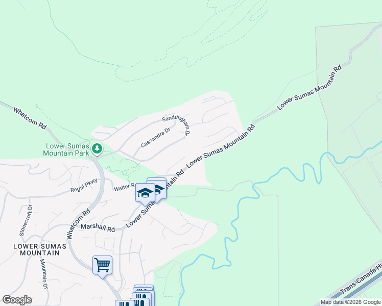 map of restaurants, bars, coffee shops, grocery stores, and more near 36388 Carrington Lane in Abbotsford