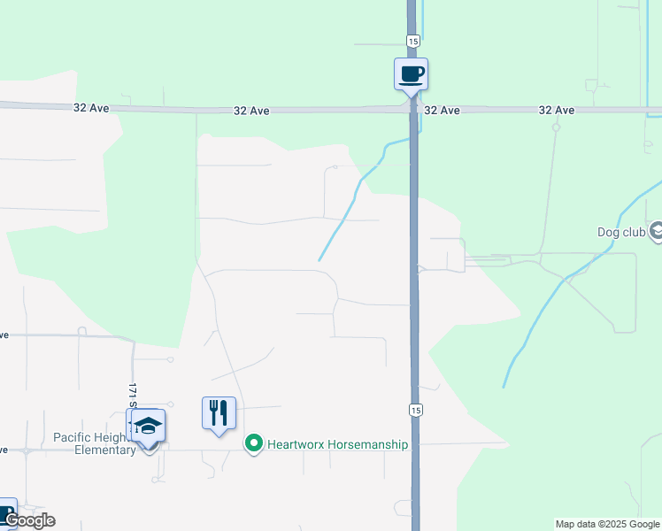 map of restaurants, bars, coffee shops, grocery stores, and more near 17451 29 Avenue in Surrey