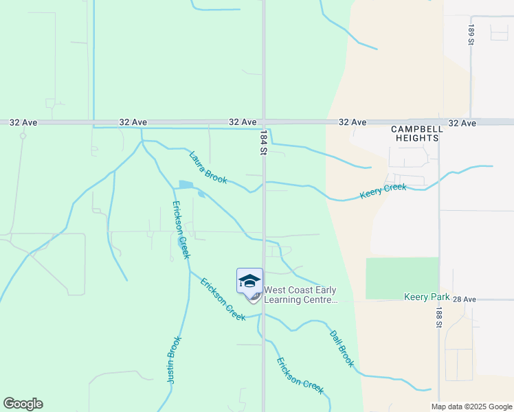 map of restaurants, bars, coffee shops, grocery stores, and more near 3011 184 Street in Surrey