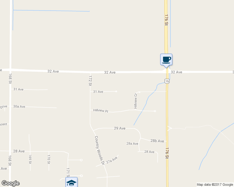 map of restaurants, bars, coffee shops, grocery stores, and more near 17334 31 Avenue in Surrey