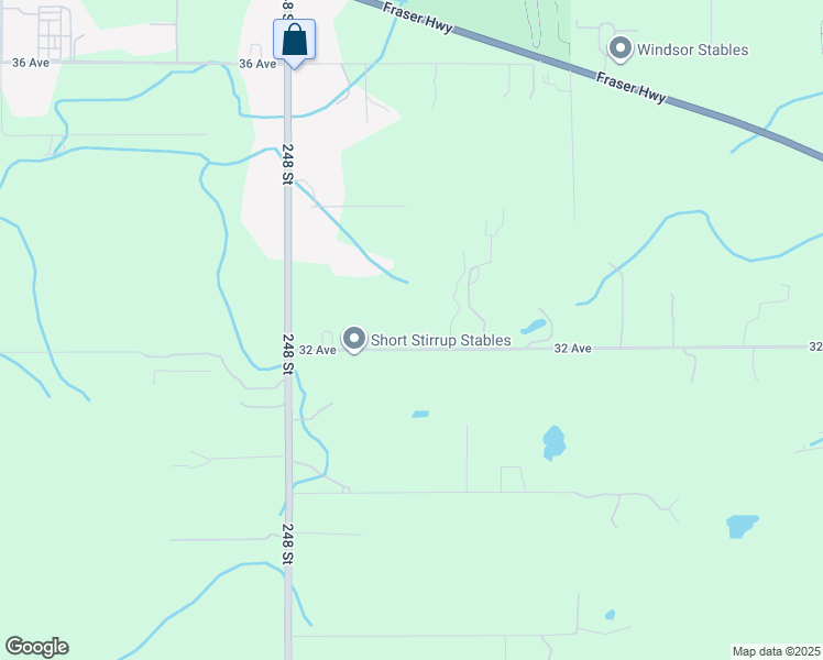 map of restaurants, bars, coffee shops, grocery stores, and more near 24985 32 Avenue in Langley Township