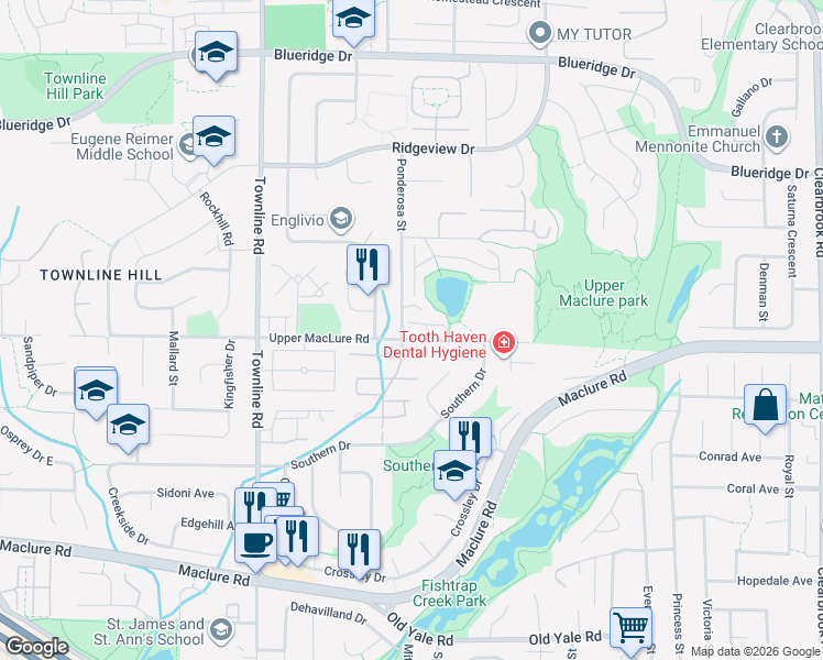 map of restaurants, bars, coffee shops, grocery stores, and more near in Abbotsford