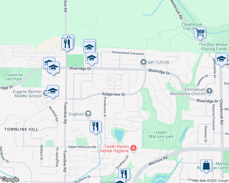 map of restaurants, bars, coffee shops, grocery stores, and more near in Abbotsford