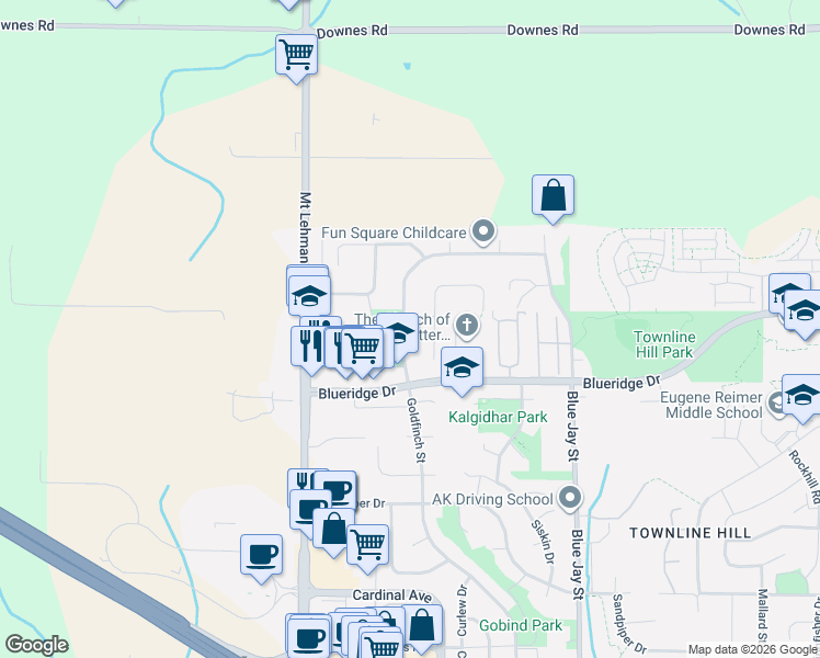 map of restaurants, bars, coffee shops, grocery stores, and more near 3588 Crestview Avenue in Abbotsford