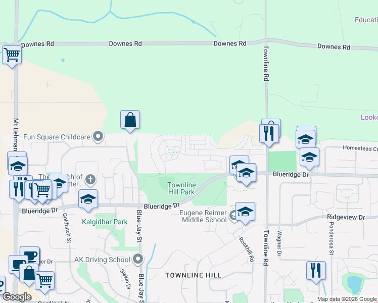 map of restaurants, bars, coffee shops, grocery stores, and more near 30930 Westridge Place in Abbotsford