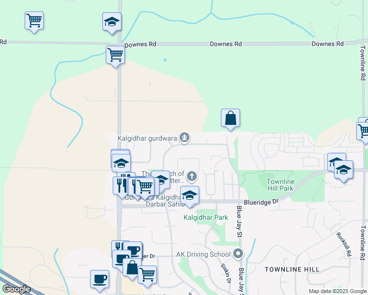 map of restaurants, bars, coffee shops, grocery stores, and more near 30626 Crestview Avenue in Abbotsford