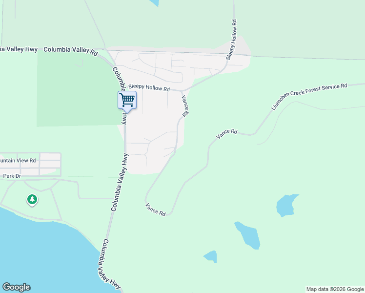 map of restaurants, bars, coffee shops, grocery stores, and more near 3680 Vance Road in Cultus Lake