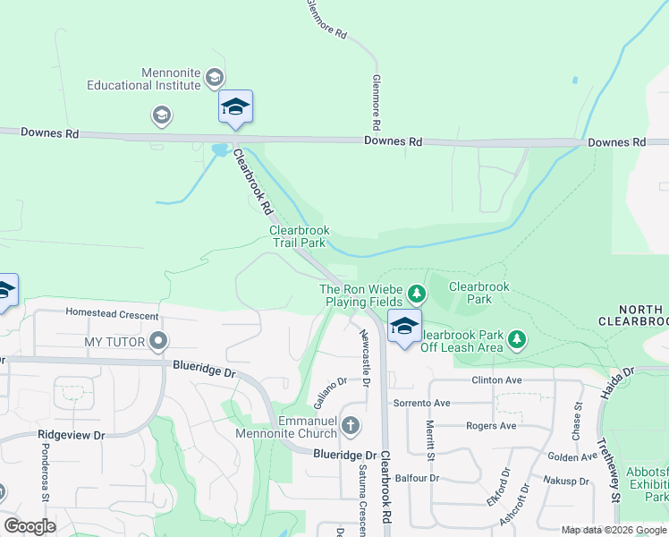 map of restaurants, bars, coffee shops, grocery stores, and more near 3770 Clearbrook Road in Abbotsford