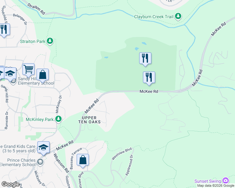 map of restaurants, bars, coffee shops, grocery stores, and more near 35810 McKee Road in Abbotsford