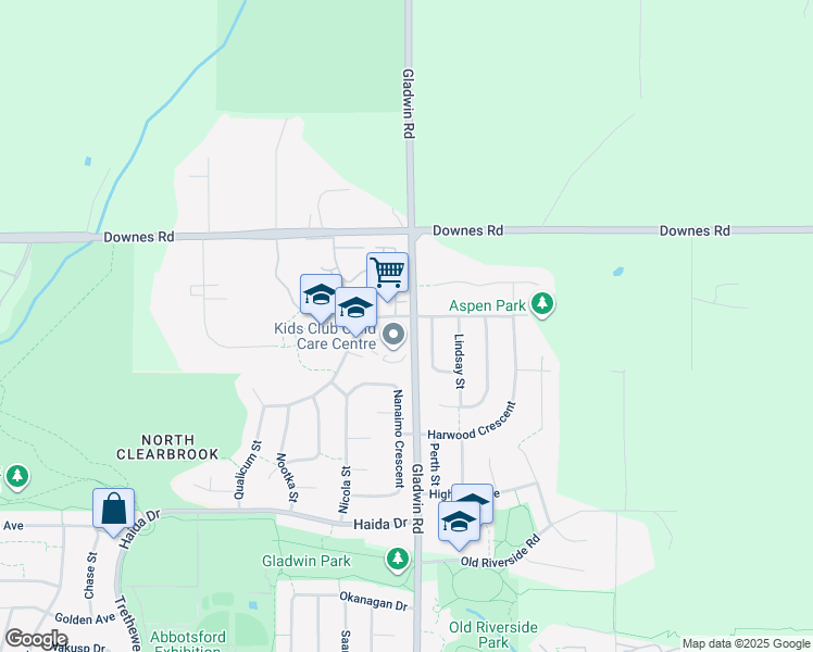 map of restaurants, bars, coffee shops, grocery stores, and more near 32788 Chilcotin Drive in Abbotsford