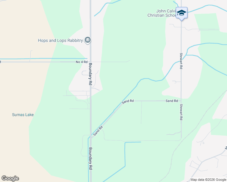 map of restaurants, bars, coffee shops, grocery stores, and more near 3850 Boundary Road in Chilliwack
