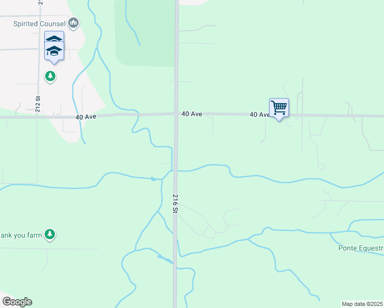map of restaurants, bars, coffee shops, grocery stores, and more near 3870 Johnston Townline Road in Langley City