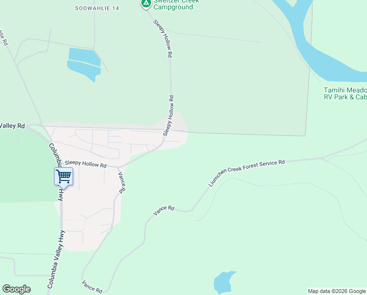 map of restaurants, bars, coffee shops, grocery stores, and more near 45995 Gurney Road in Cultus Lake