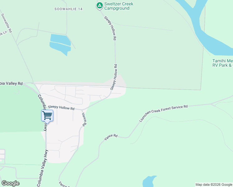 map of restaurants, bars, coffee shops, grocery stores, and more near Gurney Road in Cultus Lake
