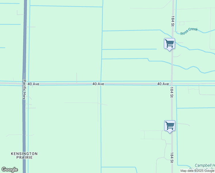 map of restaurants, bars, coffee shops, grocery stores, and more near 18044 40 Avenue in Surrey