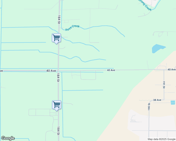 map of restaurants, bars, coffee shops, grocery stores, and more near 40 Avenue in Metro Vancouver