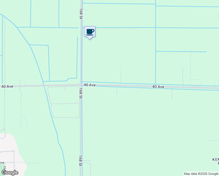 map of restaurants, bars, coffee shops, grocery stores, and more near 16952 40 Avenue in Surrey