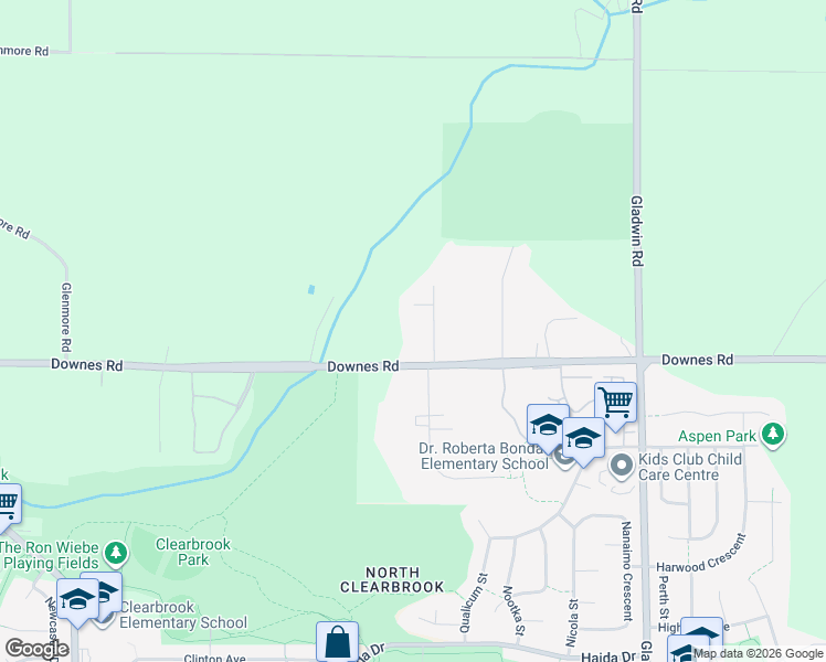 map of restaurants, bars, coffee shops, grocery stores, and more near 4045 Verdon Way in Abbotsford