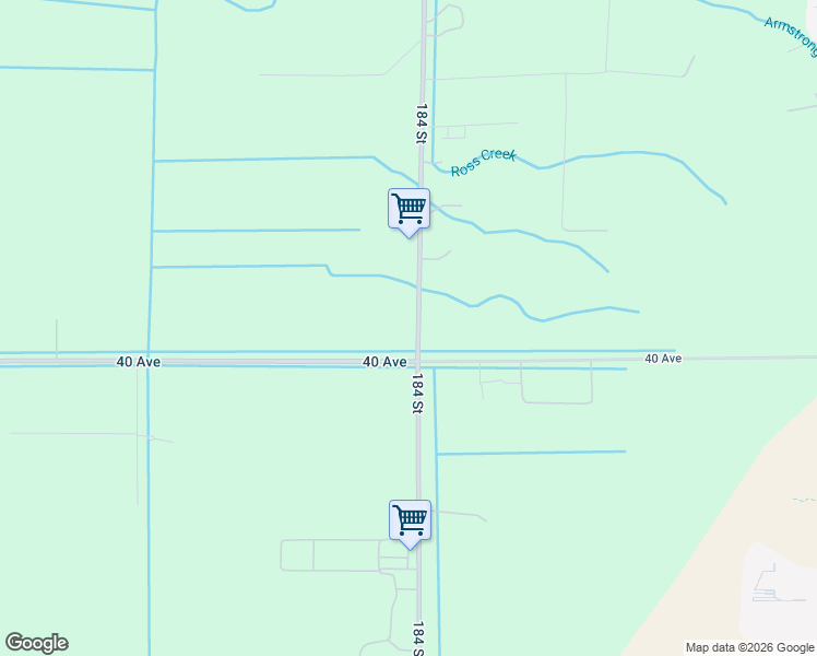 map of restaurants, bars, coffee shops, grocery stores, and more near 4059 184 Street in Surrey