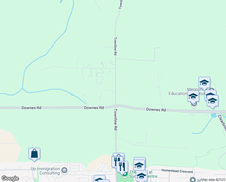 map of restaurants, bars, coffee shops, grocery stores, and more near 4081 Townline Road in Abbotsford
