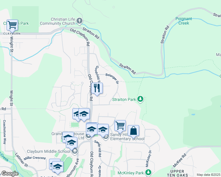 map of restaurants, bars, coffee shops, grocery stores, and more near 35318 Corbett Place in Abbotsford