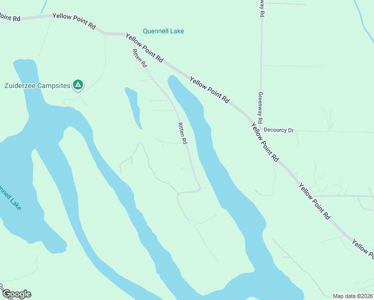 map of restaurants, bars, coffee shops, grocery stores, and more near 2645 Ritten Road in Nanaimo