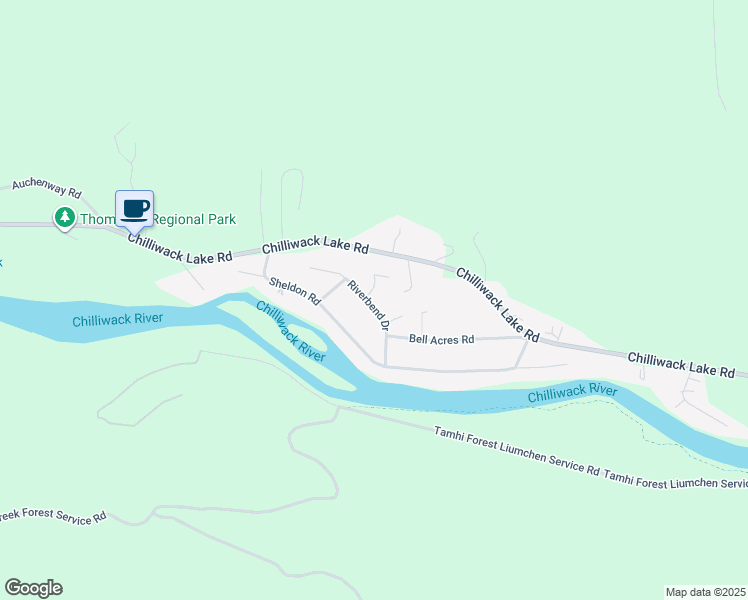 map of restaurants, bars, coffee shops, grocery stores, and more near 5012 Whitewater Place in Chilliwack